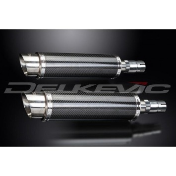 Delkevic slip-on kit Round Carbon 350mm zonder e-keur - EN500C 1996-2011