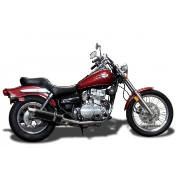 Delkevic slip-on kit Round Carbon 350mm zonder e-keur - EN500C 1996-2011