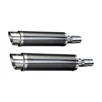 Delkevic slip-on kit Round Carbon 350mm zonder e-keur - EN500C 1996-2011