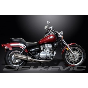 Delkevic slip-on kit Round RVS 350mm zonder e-keur - EN500C 1996-2012