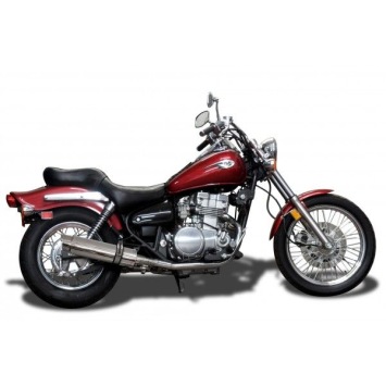 Delkevic slip-on kit Round RVS 350mm zonder e-keur - EN500C 1996-2012