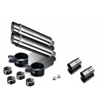 Delkevic slip-on kit Round RVS 350mm zonder e-keur - EN500C 1996-2012