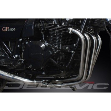 Delkevic volledig systeem Megaphone RVS 550mm zonder e-keur - GPZ1100B1-B2 (1981-82)