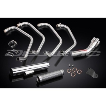 Delkevic volledig systeem Short Straight RVS 350mm zonder e-keur - GPZ1100B1-B2 (1981-82)