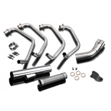 Delkevic volledig systeem Short Straight RVS 350mm zonder e-keur - GPZ1100B1-B2 (1981-82)