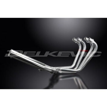 Delkevic volledig systeem Short Straight RVS 350mm zonder e-keur - GPZ1100 Uni-Trak ZX1100A (1983-1985)