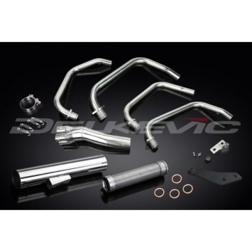 Delkevic volledig systeem Short Straight RVS 350mm zonder e-keur - GPZ750 Uni-Trak (ZX750A)