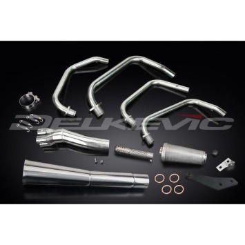 Delkevic volledig systeem Megaphone RVS 550mm zonder e-keur - GPZ750 Uni-Trak (ZX750A)