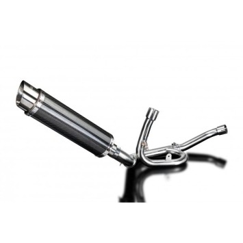 Delkevic slip-on kit Round Carbon 350mm zonder e-keur - DL1000 V-STROM (2014-2020)