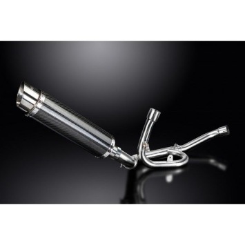 Delkevic slip-on kit Round Carbon 350mm zonder e-keur - DL1000 V-STROM (2014-2020)