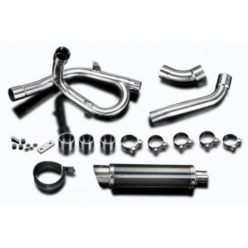 Delkevic slip-on kit Round Carbon 350mm zonder e-keur - DL1000 V-STROM (2014-2020)