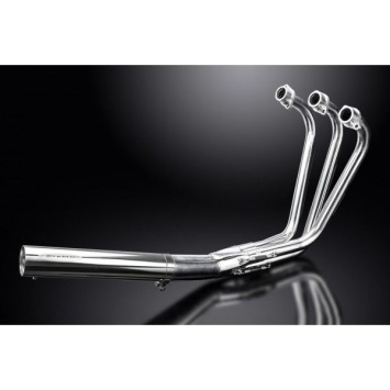 Delkevic volledig systeem Short Straight RVS 350mm zonder e-keur - YAMAHA XS750 XS850 78-82