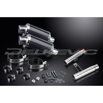 Delkevic slip-on kit Oval Carbon 225mm zonder e-keur - GPZ900R ZX900A (1984-2003)