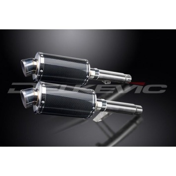 Delkevic slip-on kit Oval Carbon 225mm zonder e-keur - GPZ900R ZX900A (1984-2003)