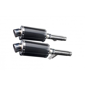 Delkevic slip-on kit Oval Carbon 225mm zonder e-keur - GPZ900R ZX900A (1984-2003)