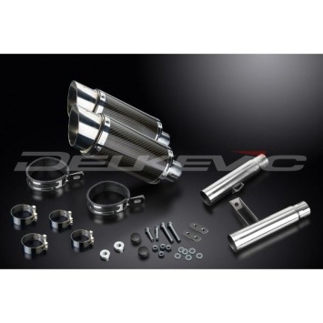 Delkevic slip-on kit Round Carbon 200mm zonder e-keur - GPZ900R ZX900A (1984-2003)