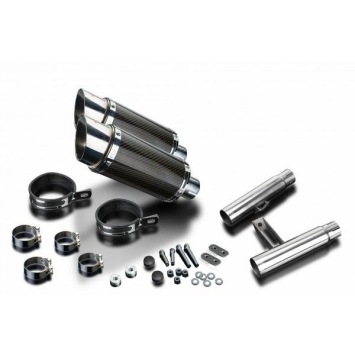 Delkevic slip-on kit Round Carbon 200mm zonder e-keur - GPZ900R ZX900A (1984-2003)