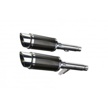 Delkevic slip-on kit Round Carbon 200mm zonder e-keur - GPZ900R ZX900A (1984-2003)