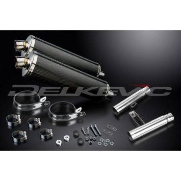 Delkevic slip-on kit Oval Carbon 450mm zonder e-keur - GPZ900R ZX900A (1984-2003)