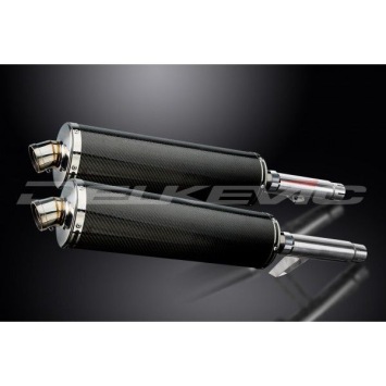 Delkevic slip-on kit Oval Carbon 450mm zonder e-keur - GPZ900R ZX900A (1984-2003)