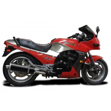 Delkevic slip-on kit Oval Carbon 450mm zonder e-keur - GPZ900R ZX900A (1984-2003)