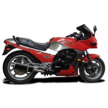 Delkevic slip-on kit Oval Carbon 350mm zonder e-keur - GPZ900R ZX900A (1984-2003)