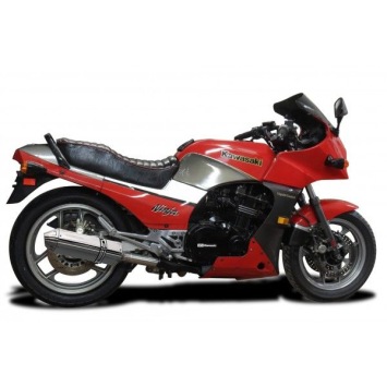 Delkevic slip-on kit Tri-Oval RVS 320mm zonder e-keur - GPZ900R ZX900A (1984-2003)