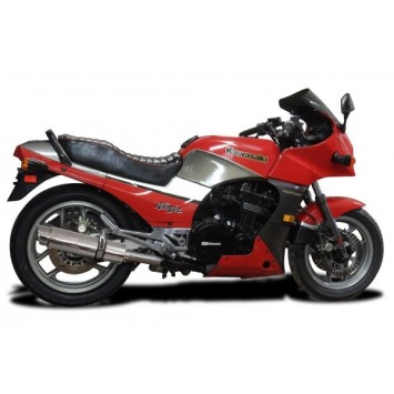 Delkevic slip-on kit Round RVS 350mm zonder e-keur - GPZ900R ZX900A (1984-2003)