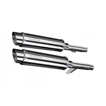 Delkevic slip-on kit Round RVS 350mm zonder e-keur - GPZ900R ZX900A (1984-2003)