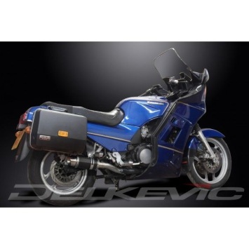 Delkevic slip-on kit Round Carbon 200mm zonder e-keur - GTR1000 (1986-2006)