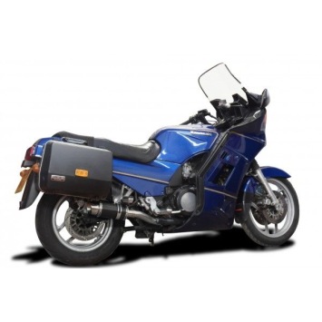 Delkevic slip-on kit Round Carbon 200mm zonder e-keur - GTR1000 (1986-2006)