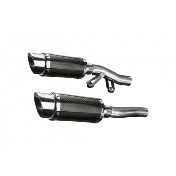 Delkevic slip-on kit Round Carbon 200mm zonder e-keur - GTR1000 (1986-2006)