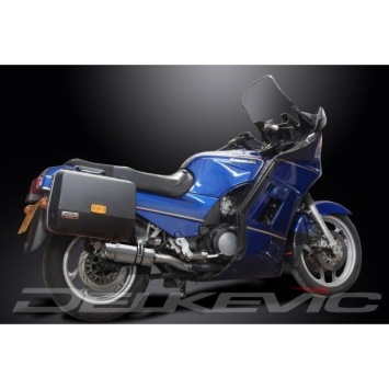 Delkevic slip-on kit Round RVS 200mm zonder e-keur - GTR1000 (1986-2006)