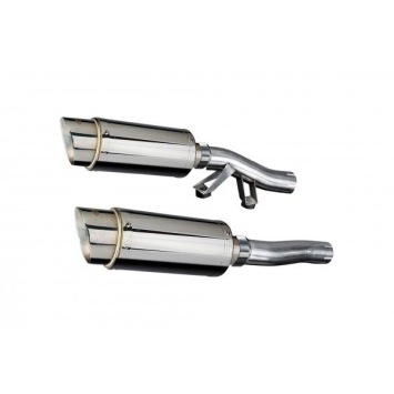 Delkevic slip-on kit Round RVS 200mm zonder e-keur - GTR1000 (1986-2006)