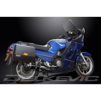 Delkevic slip-on kit Oval Carbon 225mm zonder e-keur - GTR1000 (1986-2006)