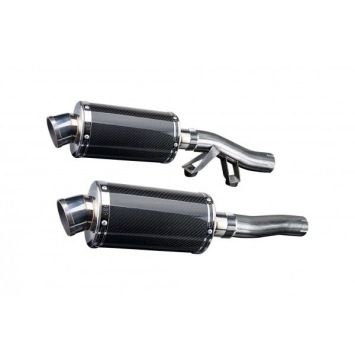 Delkevic slip-on kit Oval Carbon 225mm zonder e-keur - GTR1000 (1986-2006)