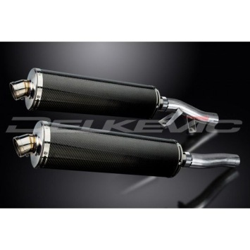 Delkevic slip-on kit Oval Carbon 450mm zonder e-keur - GTR1000 (1986-2006)