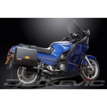 Delkevic slip-on kit Oval Carbon 350mm zonder e-keur - GTR1000 (1986-2006)