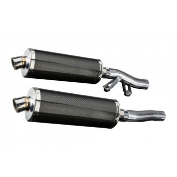 Delkevic slip-on kit Oval Carbon 350mm zonder e-keur - GTR1000 (1986-2006)