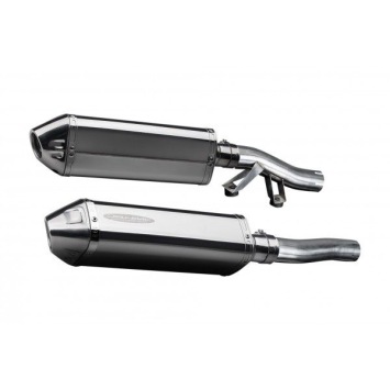 Delkevic slip-on kit Tri-Oval RVS 320mm zonder e-keur - GTR1000 (1986-2006)