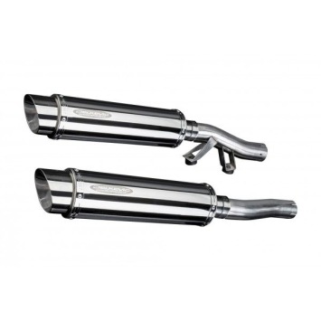 Delkevic slip-on kit Round RVS 350mm zonder e-keur - GTR1000 (1986-2006)