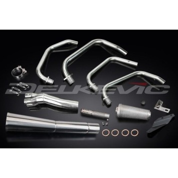 Delkevic volledig systeem Megaphone RVS 550mm zonder e-keur - Z750E KZ750E (1980-1982)