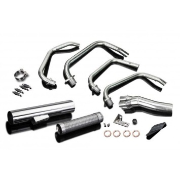 Delkevic volledig systeem Short Straight RVS 350mm zonder e-keur - Z750E KZ750E (1980-1982)