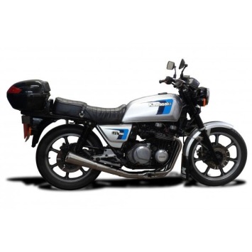 Delkevic volledig systeem Megaphone RVS 550mm zonder e-keur - KZ750P GT750 (1982-1988)