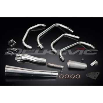Delkevic volledig systeem Megaphone RVS 550mm zonder e-keur - SR650 Z650D (1978-1981)