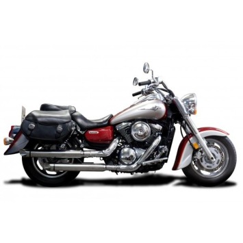 Delkevic slip-on kit Round RVS 550mm zonder e-keur - VN1600 Classic (2003-2008)