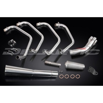 Delkevic volledig systeem Megaphone RVS 550mm zonder e-keur - KZ1000LTD (KZ1000B1-B2) (1977-1978)