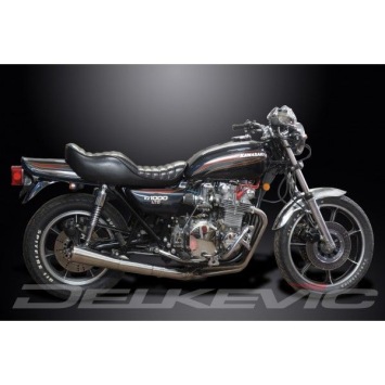 Delkevic volledig systeem Megaphone RVS 550mm zonder e-keur - KZ1000LTD (KZ1000B1-B2) (1977-1978)