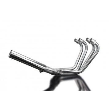 Delkevic volledig systeem Short Straight RVS 350mm zonder e-keur - KZ1000LTD (KZ1000B3-B4) (1979-1980)