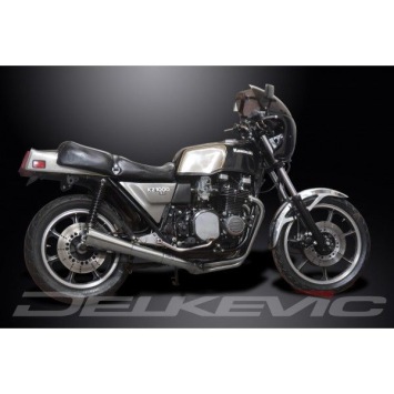 Delkevic volledig systeem Megaphone RVS 550mm zonder e-keur - Z1000ST (1979-1980)